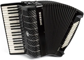 HOHNER MATTIA IV 96 BK gun black pearl keys - Аккордеон 7/8