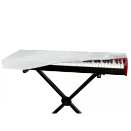 ONSTAGE KDA7061W - эластичная накидка 'антипыль' для любых клавишных инструментов, 61-76кл, белая