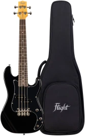 FLIGHT Mini Bass Lite BK - Бас-гитара уменьшенная