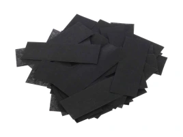 FTPCBL Конфетти из специализированной бумаги (тишью) 17х55мм, чёрный, упаковка 1 кг, LFocus