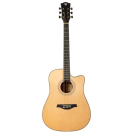 Акустическая гитара ROCKDALE Aurora D7 C NAT Gloss