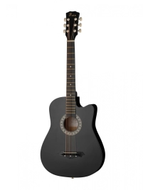 Акустическая гитара, черная, Foix FFG-2038C-BK