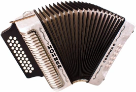 HOHNER Corona III BbEbAb white-Columbia - Аккордеон диатонический