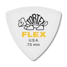 456P.73 Tortex Flex Медиатор, 1шт, толщина 0,73мм, треугольный, Dunlop