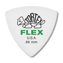 456P.88 Tortex Flex Медиатор, 1шт, толщина 0,88мм, треугольный, Dunlop