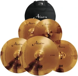 AISEN B8 CYMBAL PACK набор тарелок (14,16,18,20) + чехол для тарелок