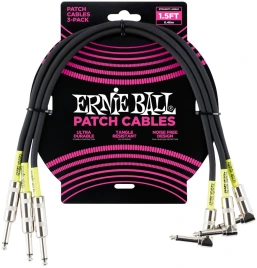 ERNIE BALL 6076, 46см - Инструментальный кабель