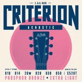 Струны для акустической гитары La Bella C520T Criterion 10-50