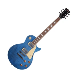 REDHILL LPX200 TBL - электрогитара, Les Paul, H+H, клен/окоуме, цвет прозрачный голубой