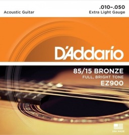 Струны для акустической гитары D'addario EZ900 10-50