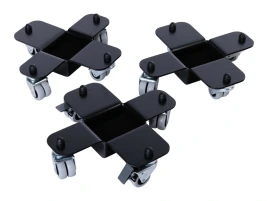 AGPST-1BK Комплект транспортировочных роликов для рояля (3шт), черный, Aurora