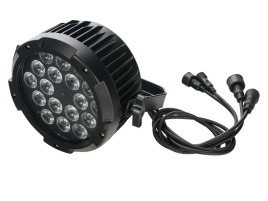 PL018W Светодиодный прожектор смены цвета (колорчэнджер), влагозащищенный IP65, RGBW, 18х8Вт, Bi Ray