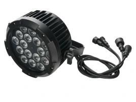 PL018W Светодиодный прожектор смены цвета (колорчэнджер), влагозащищенный IP65, RGBW, 18х8Вт, Bi Ray