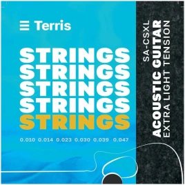 TERRIS SA-CSXL - Струны для акустической гитары