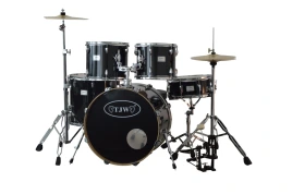 JW225-TF-BK Барабанная установка (2 коробки), черная, TJW