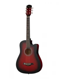 Акустическая гитара Fante FT-D38-RDS, с вырезом, красный санберст