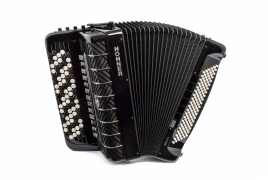 HOHNER MATTIA IV 120 BK gun black (B-Stepped) - Баян