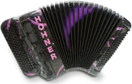 HOHNER Fun Power 120 black airbrush (B-Stepped) - Баян