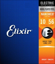 Струны для электрогитары Elixir 12057 10-56