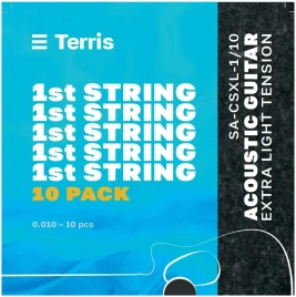 TERRIS SA-CSXL-1/10 - Струна одиночная для акустической гитары