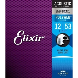 Струны для акустической гитары Elixir 11050 12-53 Polyweb