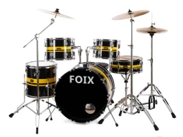 LH-21H25 Барабанная установка, черная/желтая, Foix