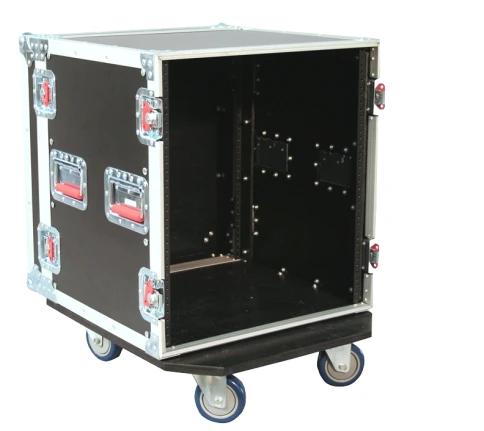 GATOR G-TOUR 12U CAST - рэковый флайт-кейс, 12 U, на колесах,дерево,черный фото 4