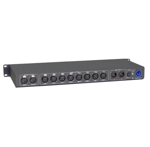 INVOLIGHT DMXAC8 - конвертер/сплиттер Art-Net, DMX-512, разъемы 2х RJ45, 2х DMX-вход, 8х DMX-выход фото 2
