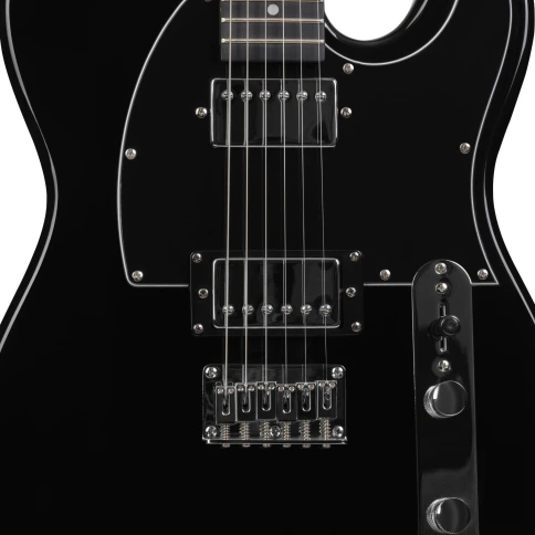 Электрогитара ROCKDALE Teton HH Black фото 5