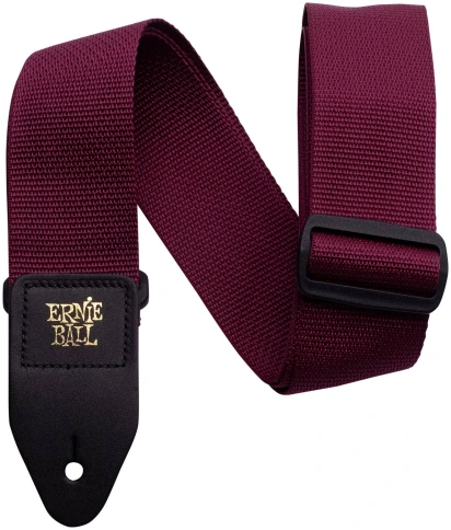 ERNIE BALL 4047 PolyPro Burgundy - Ремень для гитары фото 1
