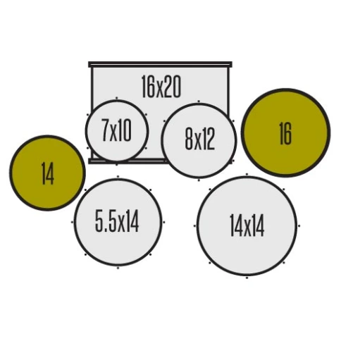 DDRUM D120B BR - удар. установка (2 кор): 5 бараб., тарелка, стойки, педаль, палочки , цвет красный фото 2