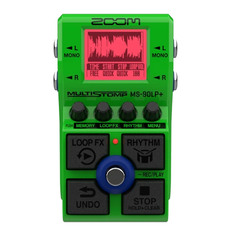 ZOOM MS-90LP+ MultiStomp Looper Pedal — лупер для создания многослойных лупов с функциями overdub, отмены и сохранения через USB. фото 1