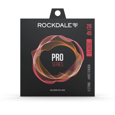 Струны для классики ROCKDALE PRO 28-45 Silver Nylon Hard фото 4