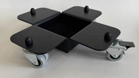 AGPST-2BK Комплект транспортировочных роликов для концертного рояля (3шт), черный, Aurora фото 1