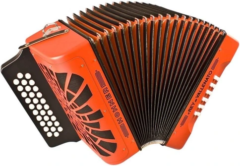 HOHNER El Rey del Vallenato BbEbAb orange - Аккордеон диатонический фото 1