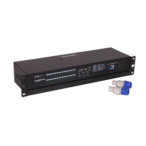 INVOLIGHT POWERPACK24 - блок прямых включений (Свитчер, PowerCon Out), 24 канала по 0,5А, DMX512 фото 4