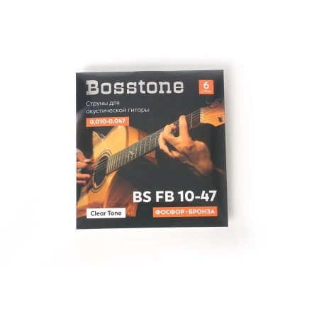 Bosstone BS FB10-47 Комплект из 6-ти струн для акустической гитары фосфор бронза фото 1
