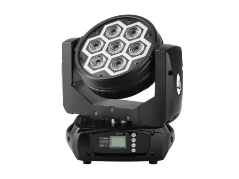 FO-710E Вращающаяся голова Wash, RGBW, LED 7х10Вт+60х0.2Вт, LFocus фото 1