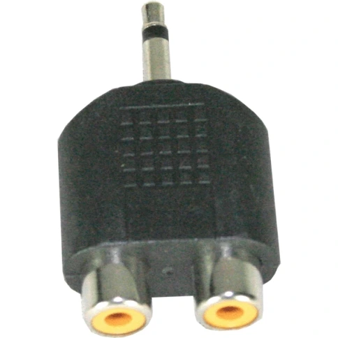 INVOTONE AD200 - переходник 2 RCA мама <>3.5мм моно джек папа , корпус пластик фото 1