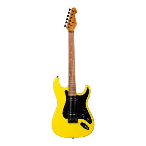 Электрогитара ROCKDALE Stars Plus HT HH Maple Neon Yellow фото 1