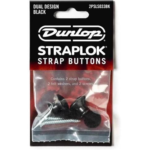 Крепление для гитарного ремня Dunlop 2PSLS033BK (к-кт 2шт.) фото 1