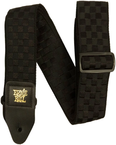ERNIE BALL 5341 Jacquard Black Checkers - Ремень для гитары фото 1