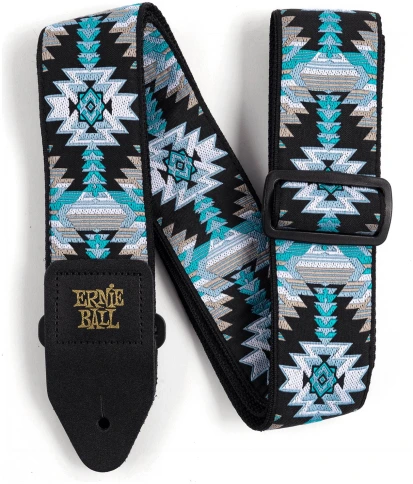ERNIE BALL 4609 Jacquard Albuquerque Blue - Ремень для гитары фото 1