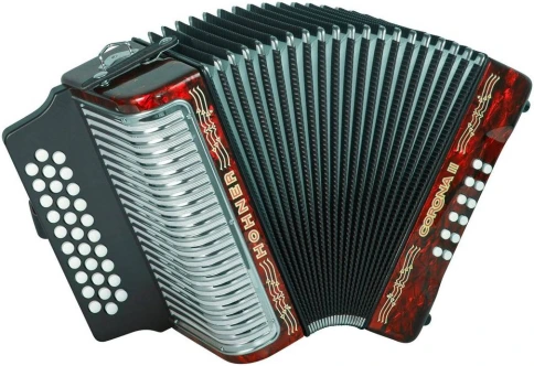 HOHNER Corona II GCF red - Аккордеон диатонический фото 1