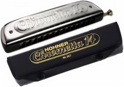 HOHNER Chrometta 14 - Губная гармоника хроматическая фото 3