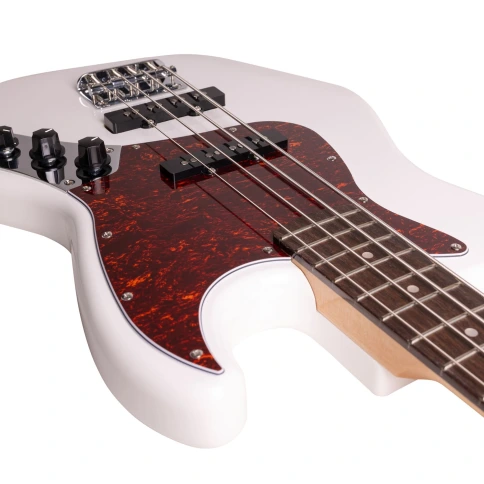 Бас-гитара ROCKDALE Classic JB Bass White фото 7