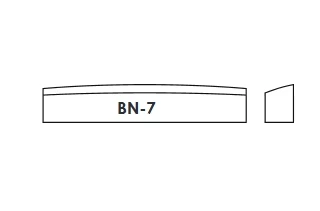 Заготовка порожка Hosco BN-7 STRING BONE NUT 43X8X6MMR фото 2