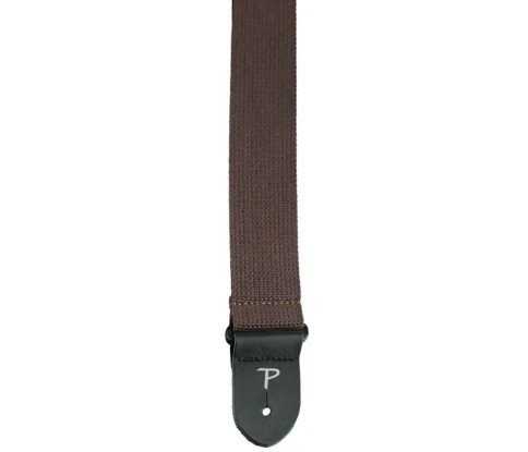 Perri's CWS20-1684 - Ремень для гитары, Серия COTTON, Материал: хлопок, Рисунок: отсутствует, Цвет: коричневый, Ширина ремня: 5 см, Длина: 99 - 147 см фото 1