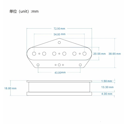 FLEOR M00062-1 - Звукосниматель для электрогитары фото 3