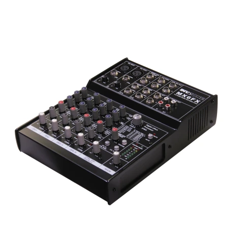 INVOTONE MX6FX - микшерный пульт 2 микрофонных входа XLR и балансный Jack, 2 стерео входа фото 1